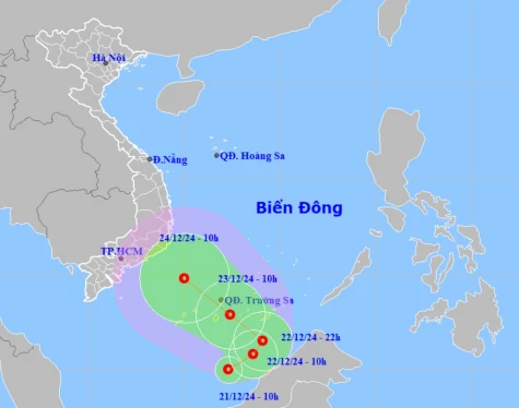 Ứng phó với áp thấp nhiệt đới trên biển Đông