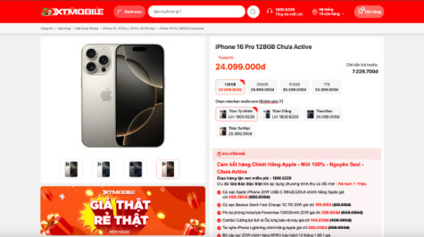 Trên tay iPhone 16 Pro tại XTmobile, giá chỉ từ 24 triệu đồng