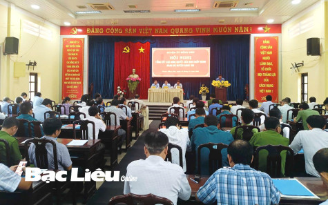 Hồng Dân: Tổng kết các nghị quyết của Ban Chấp hành Đảng bộ huyện khóa XIII