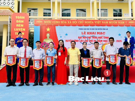 Ngành Giáo dục huyện Vĩnh Lợi: Sôi nổi ngày hội thể thao của học sinh