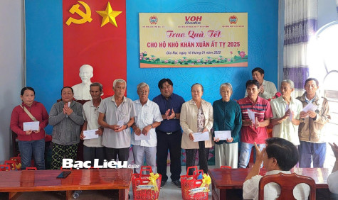 Hội Nông dân tỉnh: Trao tặng 170 suất quà Tết tại huyện Phước Long và TX. Giá Rai