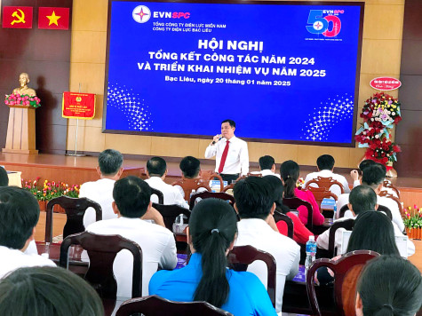 Công ty Điện lực Bạc Liêu: Nâng cao hiệu quả sản xuất - kinh doanh, năng suất lao động năm 2025