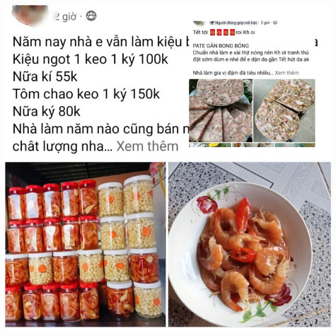 Thực phẩm “nhà làm” đắt hàng dịp Tết