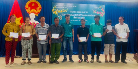 Ngân hàng BIDV chi nhánh Bạc Liêu: Mang tết đến với 500 hộ dân bị thiệt hại do thiên tai