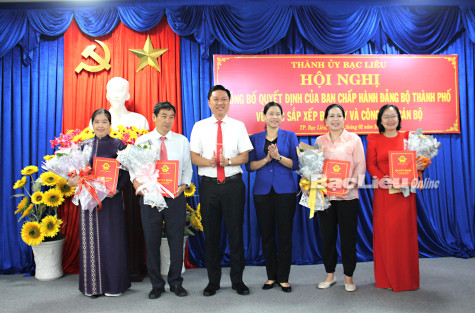 Thành lập Ban Tuyên giáo và Dân vận Thành ủy TP. Bạc Liêu