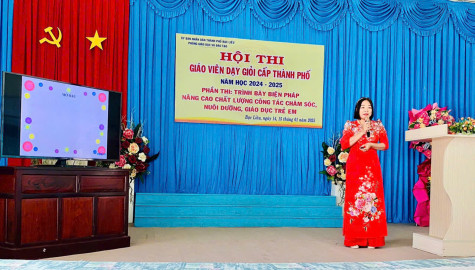 TP. Bạc Liêu: Công nhận 47 giáo viên mầm non dạy giỏi cấp thành phố