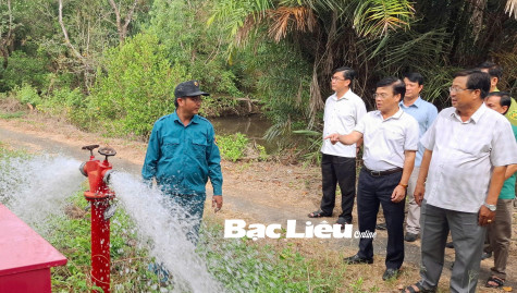 Sở Nông nghiệp và Môi trường kiểm tra tình hình phòng, chống cháy rừng tại Vườn chim Bạc Liêu
