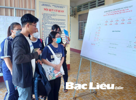 Thí sinh Bạc Liêu tìm cơ hội từ kỳ thi đánh giá năng lực