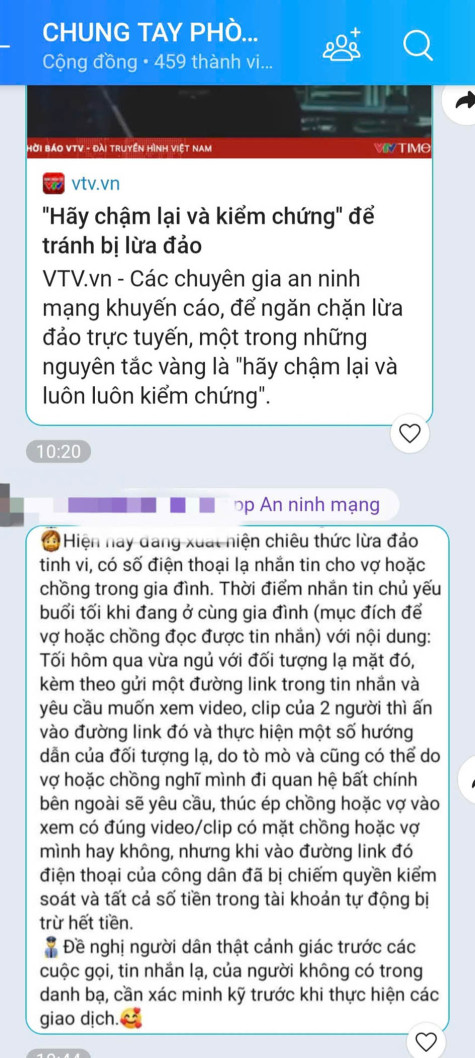 Tỉnh táo trước thủ đoạn lừa đảo mới - nhắn tin tố “ngoại tình”