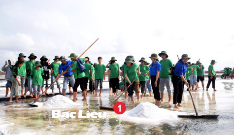 Trường THCS Lê Thị Cẩm Lệ (TP. Bạc Liêu): Vun đắp tình yêu Di sản​ nghề làm muối cho học sinh