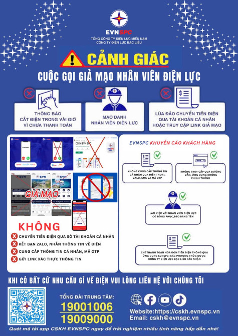 Cảnh báo giả danh nhân viên Điện lực để lừa đảo