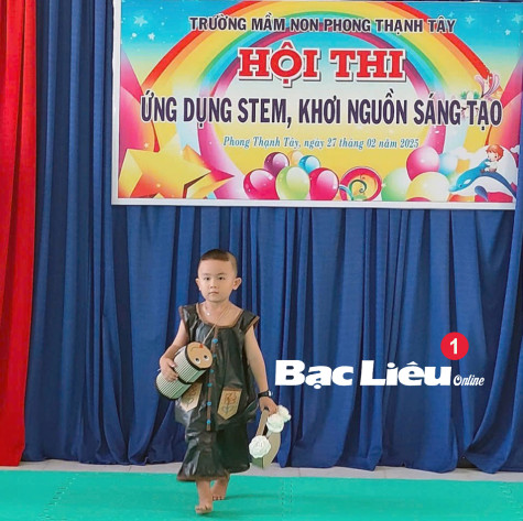 Trường mầm non Phong Thạnh Tây (TX. Giá Rai):​ Sôi nổi Hội thi Ứng dụng Stem, khơi nguồn sáng tạo