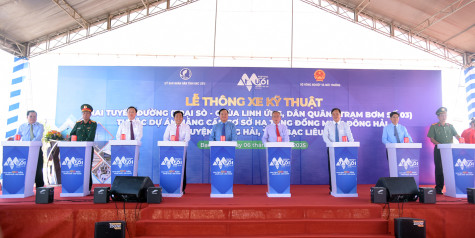 Thông xe 2 tuyến đường thuộc Dự án nâng cấp cơ sở hạ tầng đồng muối Đông Hải