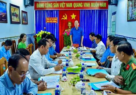 Bí thư Tỉnh uỷ tổ chức làm việc với Ban Nội chính Tỉnh uỷ