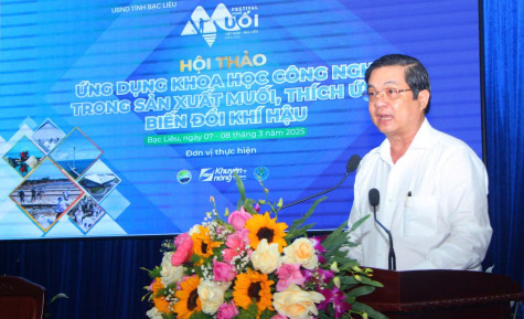 Hội thảo Ứng dụng khoa học công nghệ trong sản xuất muối