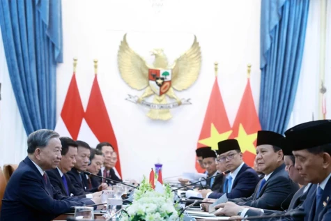 Tổng Bí thư Tô Lâm hội đàm với Tổng thống Indonesia Prabowo Subianto