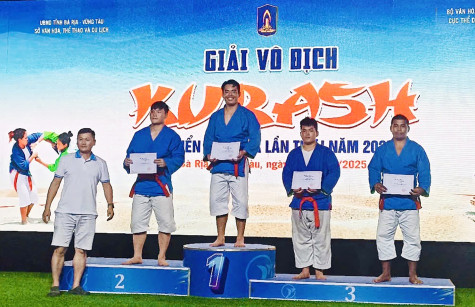 Giải vô địch Kurash bãi biển quốc gia lần thứ I năm 2025: Bạc Liêu đoạt 3 huy chương