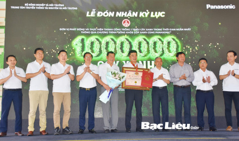 Xác lập kỷ lục: Trồng cây - trồng 1 triệu cây trong thời gian ngắn nhất