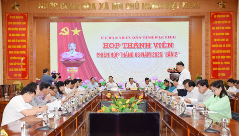 Họp thành viên UBND tỉnh: Thông qua 9 dự thảo văn bản