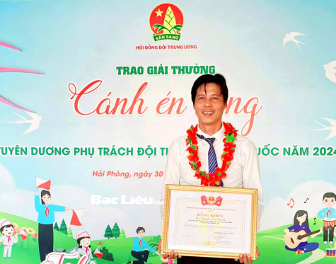 Nguyễn Việt Quang: Tổng phụ trách Đội tâm huyết với phong trào thiếu nhi