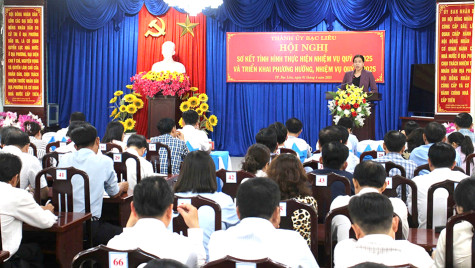 Thành ủy TP. Bạc Liêu: Triển khai nhiệm vụ trọng tâm quý II/2025