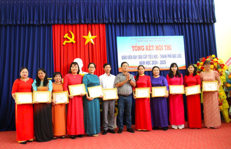 TP. Bạc Liêu: Hơn 140 giáo viên được công nhận giáo viên giỏi năm học 2024 - 2025