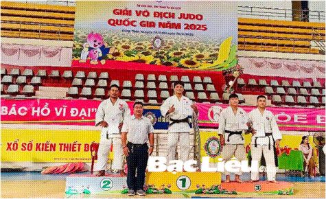 Giải vô địch Judo quốc gia năm 2025: Bạc Liêu đoạt 1 Huy chương Bạc