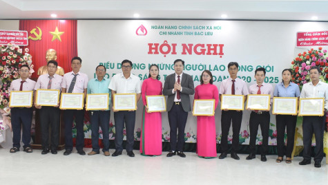 Ngân hàng Chính sách xã hội chi nhánh tỉnh Bạc Liêu: Biểu dương lao động giỏi, lao động sáng tạo giai đoạn 2020 - 2025