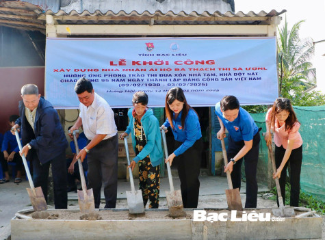 Tuổi trẻ góp sức hoàn thành chương trình xóa nhà tạm, nhà dột nát