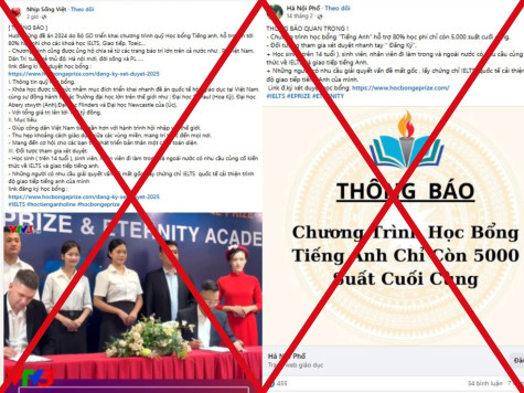 Cảnh báo chương trình học bổng tiếng Anh giả mạo Bộ GD-ĐT