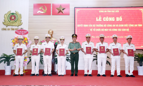 Công an Bạc Liêu: Kế thừa, phát huy thế và lực tích lũy sau 50 năm thống nhất đất nước