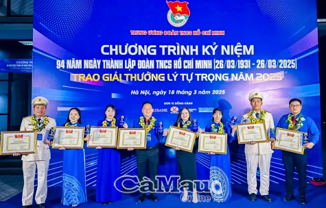 Bí thư Ðoàn xuất sắc nhận Giải thưởng Lý Tự Trọng