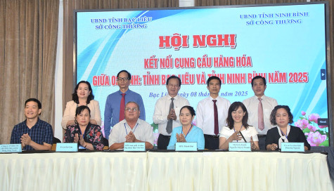 Hội nghị kết nối cung - cầu hàng hóa giữa 2 tỉnh Bạc Liêu và Ninh Bình năm 2025