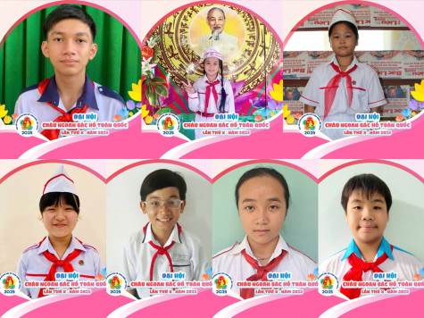 7 đại biểu thiếu nhi Bạc Liêu dự Đại hội Cháu ngoan Bác Hồ toàn quốc