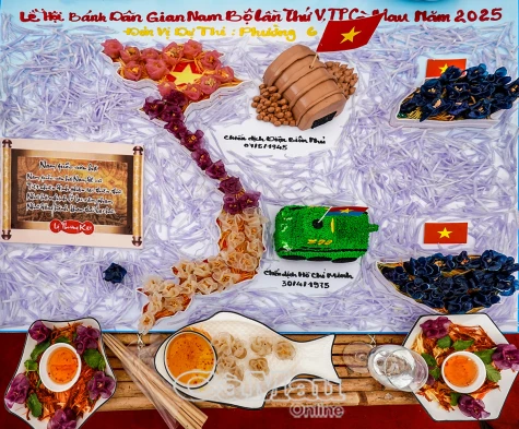 Khéo tay bài trí bánh dân gian
