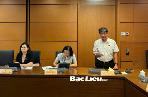 ĐBQH tỉnh Bạc Liêu thảo luận tại tổ đối với nhiều dự án Luật