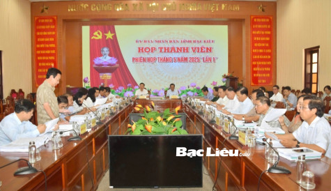 Họp thành viên UBND tỉnh tháng 5