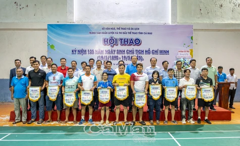 Gần 270 vận động viên tham dự hội thao kỷ niệm 135 năm Ngày sinh Chủ tịch Hồ Chí Minh