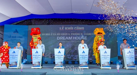 Khởi công Dự án nhà ở xã hội Khóm 5, Phường 9, TP Cà Mau