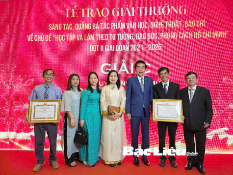 Trao giải thưởng văn học, nghệ thuật, báo chí về chủ đề học tập và làm theo tư tưởng, đạo đức, phong cách Hồ Chí Minh