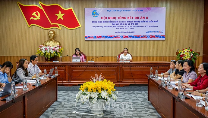 Hội nghị tổng kết Dự án 8: Thúc đẩy bình đẳng giới vùng đồng bào dân tộc thiểu số và miền núi