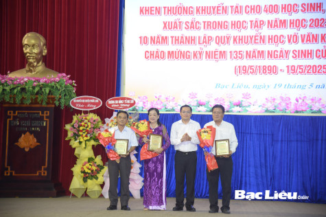 10 năm Quỹ Khuyến học Võ Văn Kiệt tỉnh Bạc Liêu:​ Phát triển, hiệu quả và uy tín!
