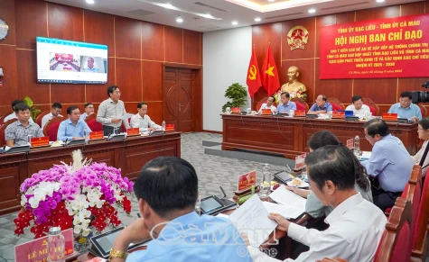 Hội nghị Ban Chỉ đạo xây dựng Đề án hợp nhất tỉnh Bạc Liêu và tỉnh Cà Mau