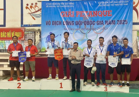 Giải Bi sắt vô địch đồng đội quốc gia năm 2025: Bạc Liêu đoạt Huy chương Đồng nội dung đồng đội kỹ thuật nam