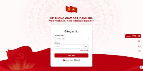 Từ quyết sách đến hành động: Chính thức vận hành Hệ thống thông tin giám sát, đánh giá việc thực hiện Nghị quyết 57-NQ/TW