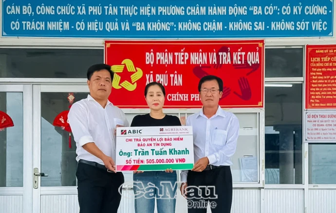 Bảo hiểm Agribank chi trả quyền lợi Bảo hiểm "Bảo an tín dụng" cho khách hàng