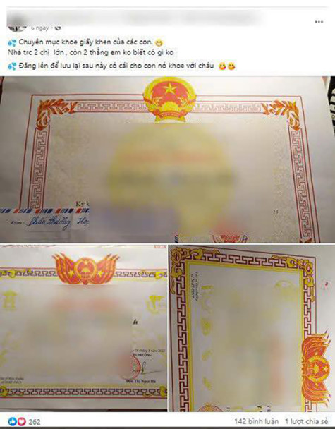 Khoe “thành tích” của con trên mạng xã hội, coi chừng mất thông tin