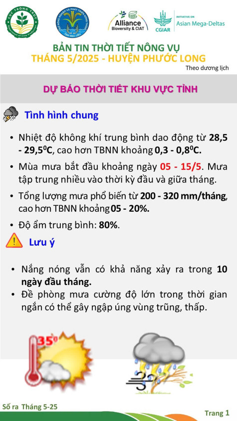 Bản tin thời tiết nông vụ: Giúp nông dân chủ động trong sản xuất