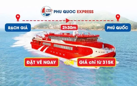 Tàu Rạch Giá - Phú Quốc (Phú Quốc Express):  Bảng Giá, Lịch Tàu