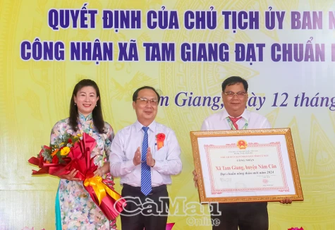 Lễ công bố Quyết định công nhận xã Tam Giang đạt chuẩn nông thôn mới